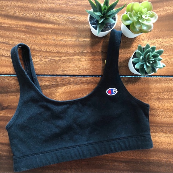 Champion Other - Champion Embroidered Logo Bralette Black Size M